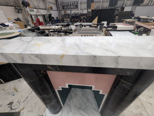 Marble fireplace